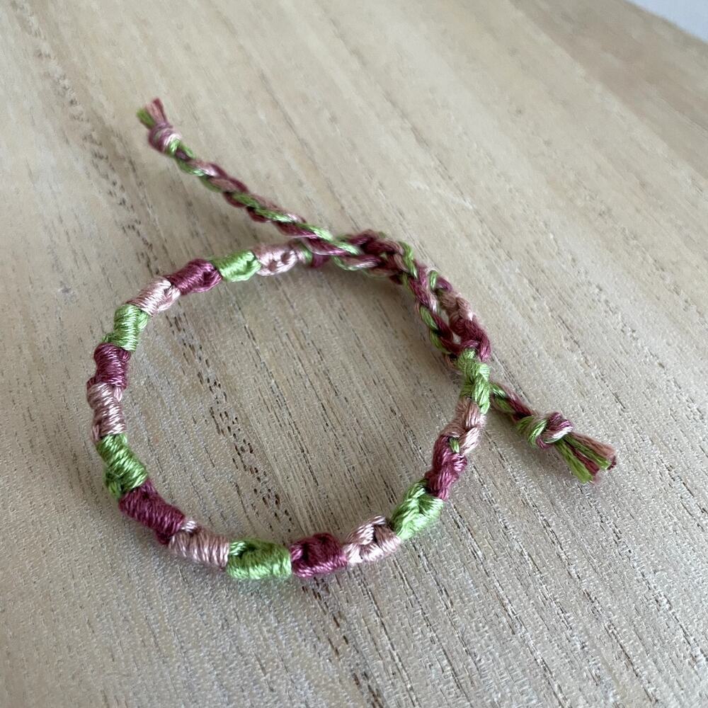 Maire Bracelet, anklet, trendy, comfortable, tie, embroidery thread, woven, gift
